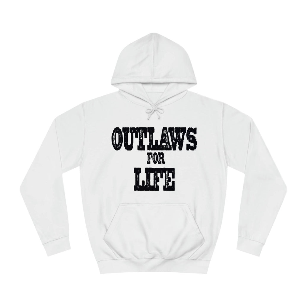 Roger Clark - Outlaws black silhouette/Unisex College Hoodie - GtvStore