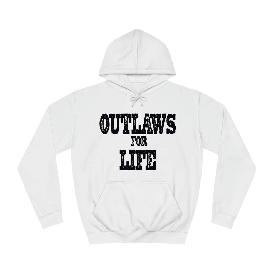 Roger Clark - Outlaws black silhouette/Unisex College Hoodie - GtvStore
