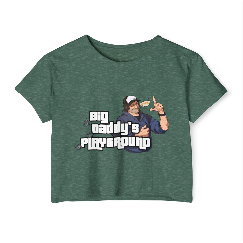 Ned Luke - Big Daddy's Playground (Logo B) - Women's Festival Crop Top