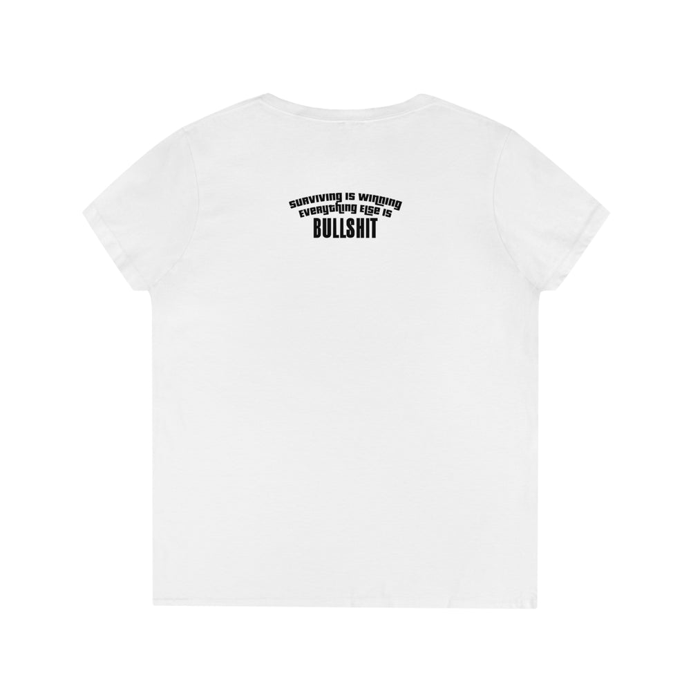 Ned Luke - Big Daddy's Playground (Logo B) Ladies' V-Neck T-Shirt