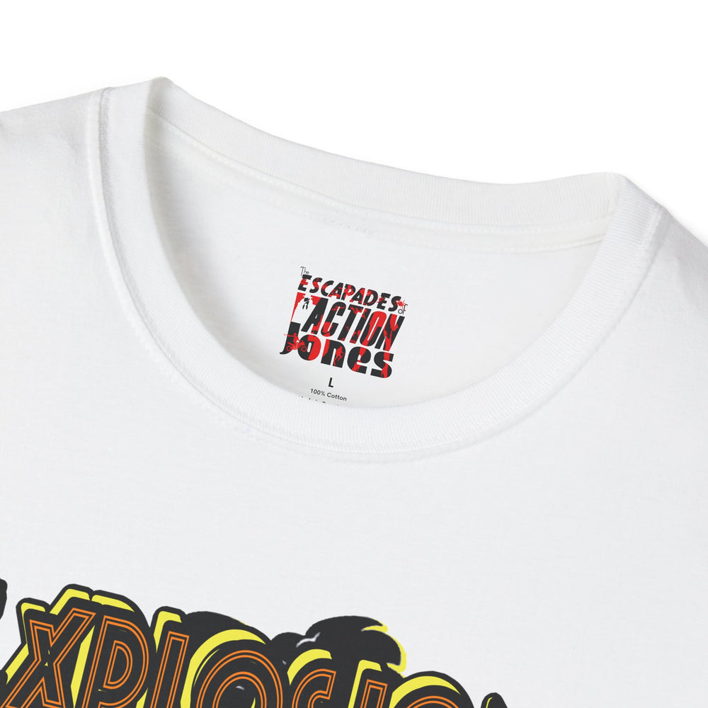 The Escapades of Action Jones - Explosion James T-Shirt