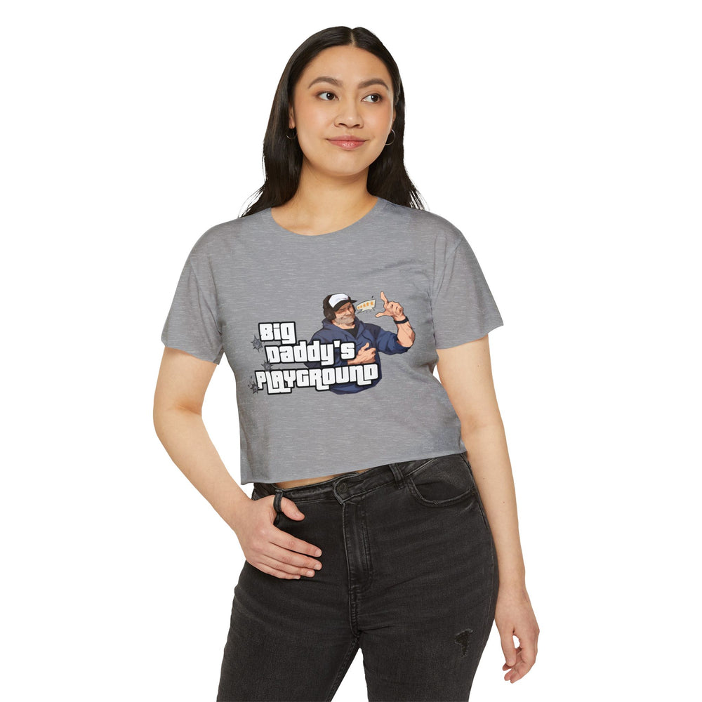 Ned Luke - Big Daddy's Playground (Logo B) - Women's Festival Crop Top