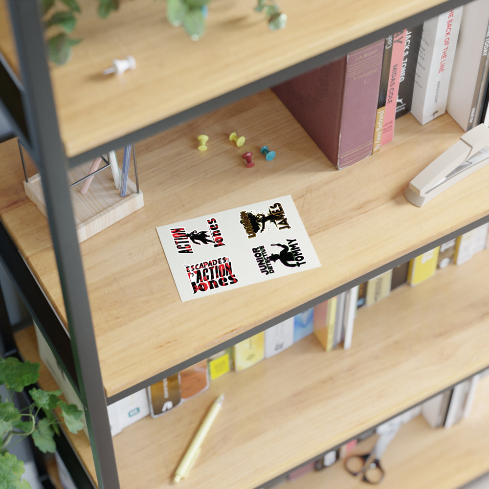 The Escapades of Action Jones - Sticker Set 1