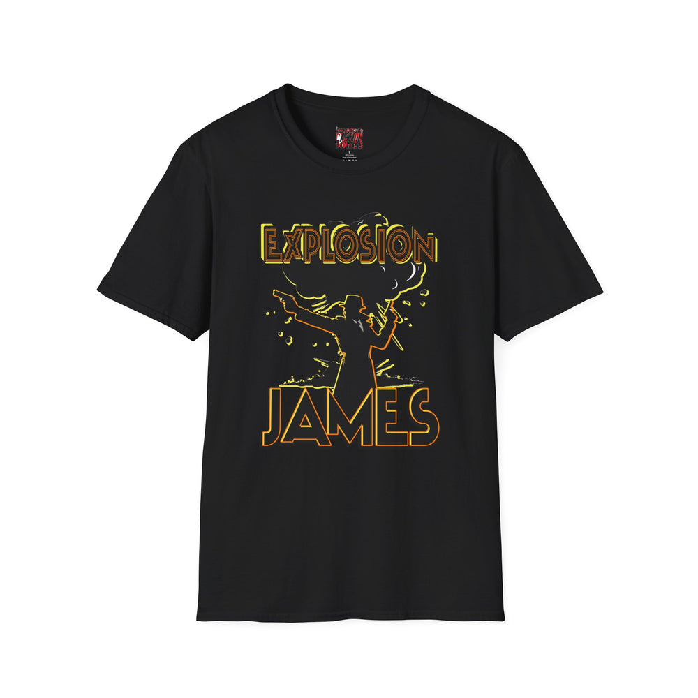 The Escapades of Action Jones - Explosion James T-Shirt