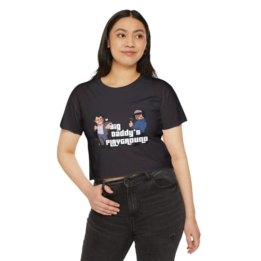 Ned Luke - Big Daddy's Playground (Logo A) Women's Festival Crop Top