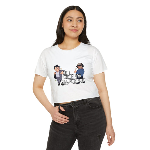 Ned Luke - Big Daddy's Playground (Logo A) Women's Festival Crop Top