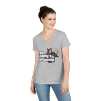 Ned Luke - Big Daddy's Playground (Logo B) Ladies' V-Neck T-Shirt