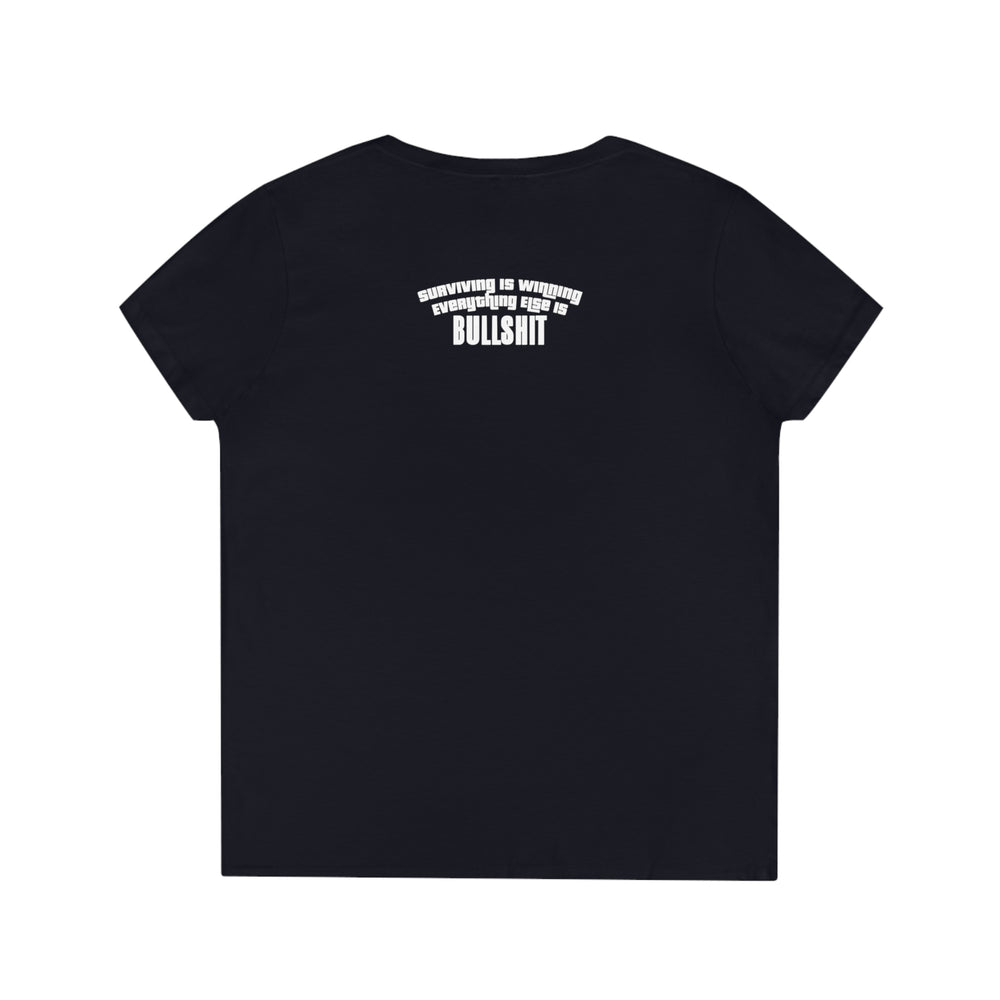 Ned Luke - Big Daddy's Playground (Logo B) Ladies' V-Neck T-Shirt