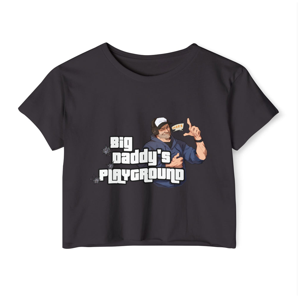 Ned Luke - Big Daddy's Playground (Logo B) - Women's Festival Crop Top