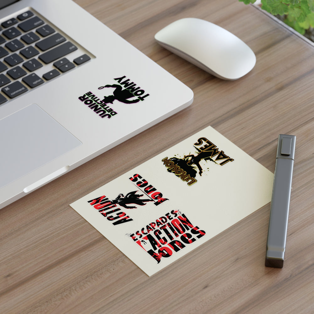 The Escapades of Action Jones - Sticker Set 1