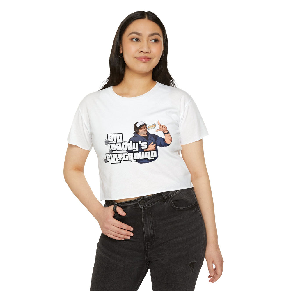 Ned Luke - Big Daddy's Playground (Logo B) - Women's Festival Crop Top