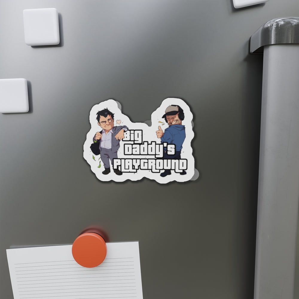Ned Luke - Big Daddy's Playground (Logo A) Die-Cut Magnets