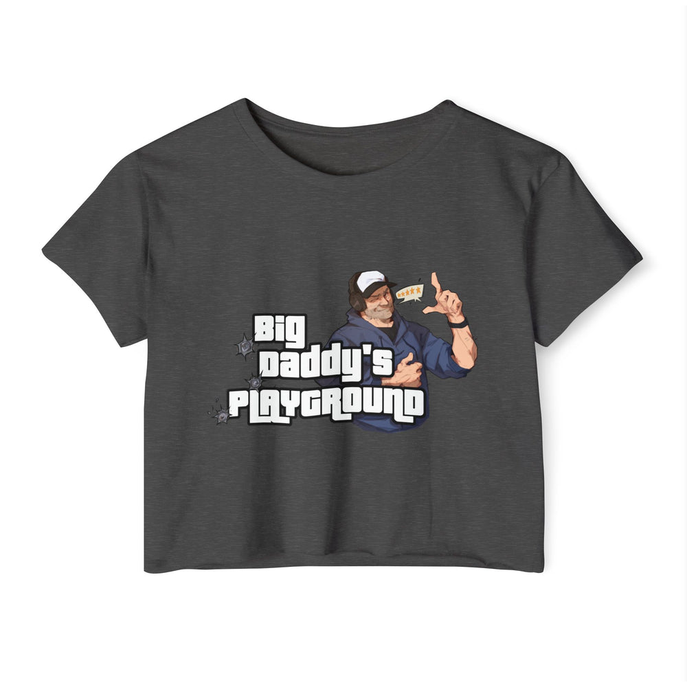 Ned Luke - Big Daddy's Playground (Logo B) - Women's Festival Crop Top