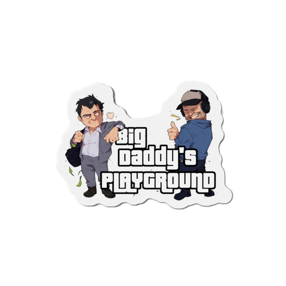 Ned Luke - Big Daddy's Playground (Logo A) Die-Cut Magnets