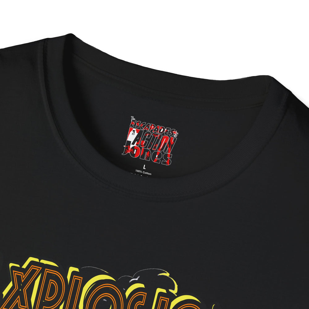 The Escapades of Action Jones - Explosion James T-Shirt