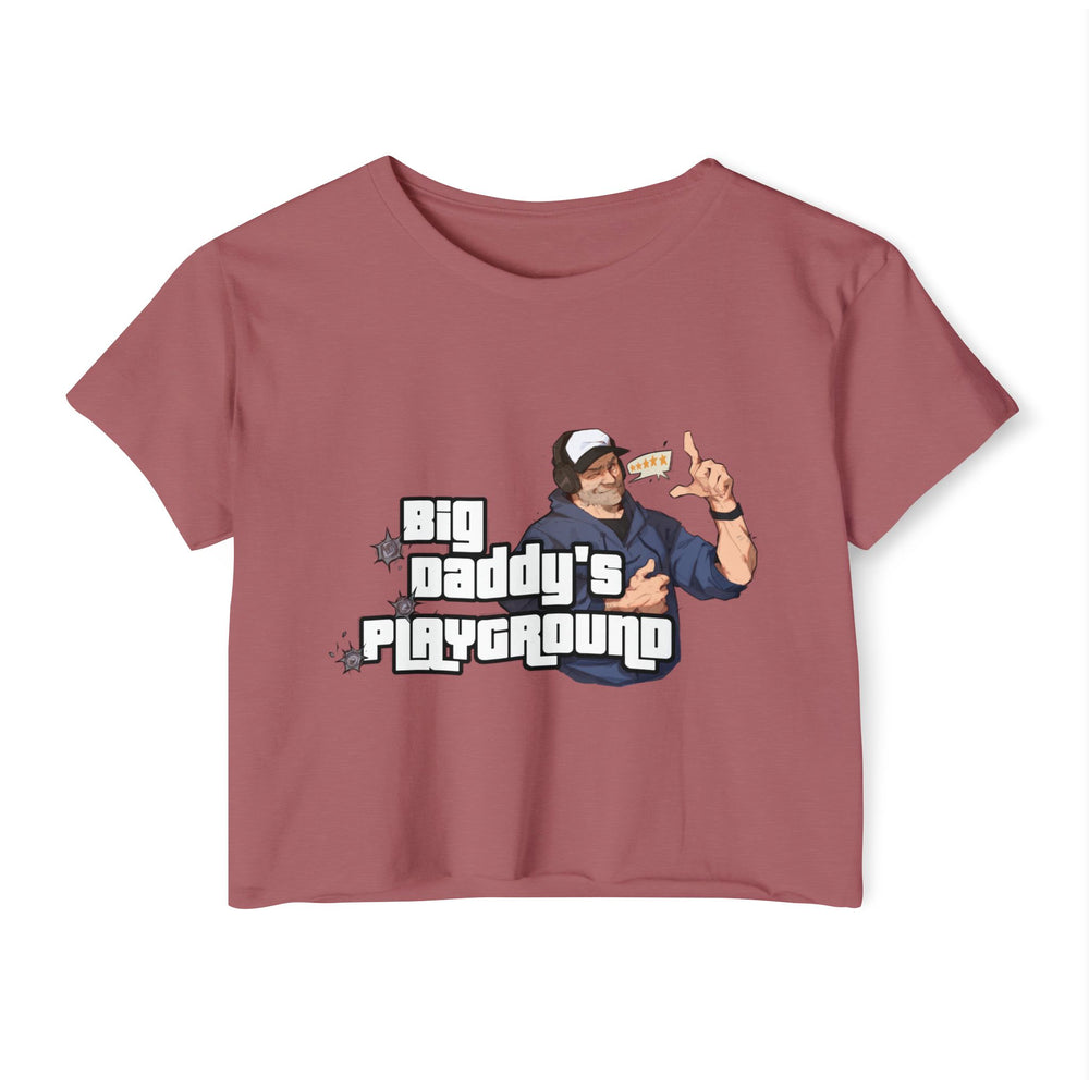 Ned Luke - Big Daddy's Playground (Logo B) - Women's Festival Crop Top