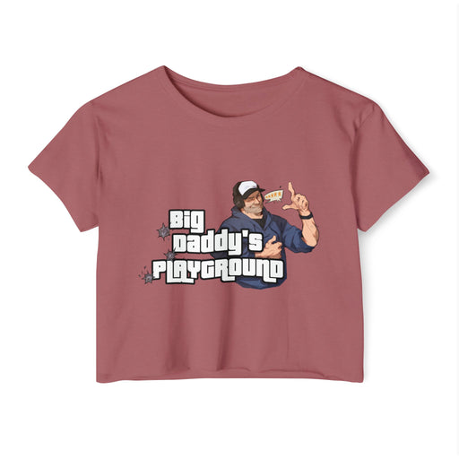 Ned Luke - Big Daddy's Playground (Logo B) - Women's Festival Crop Top