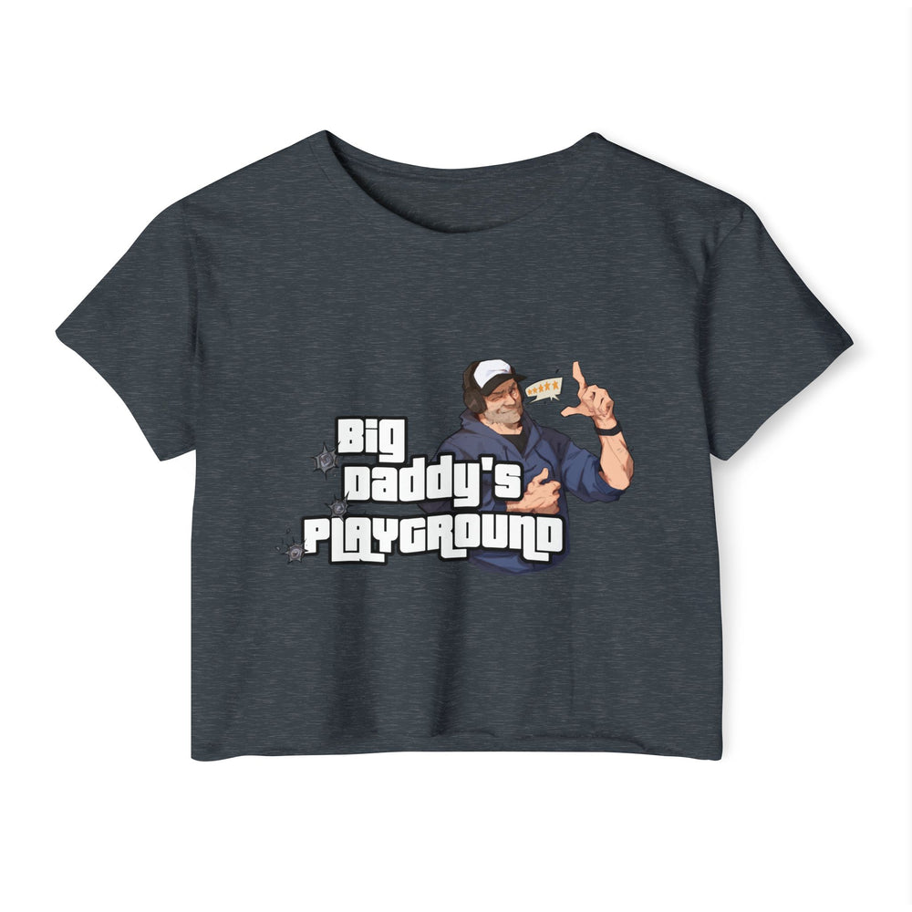 Ned Luke - Big Daddy's Playground (Logo B) - Women's Festival Crop Top