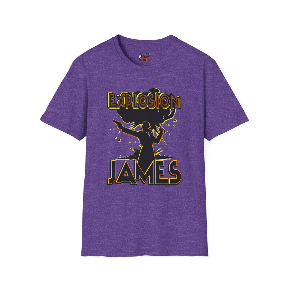 The Escapades of Action Jones - Explosion James T-Shirt