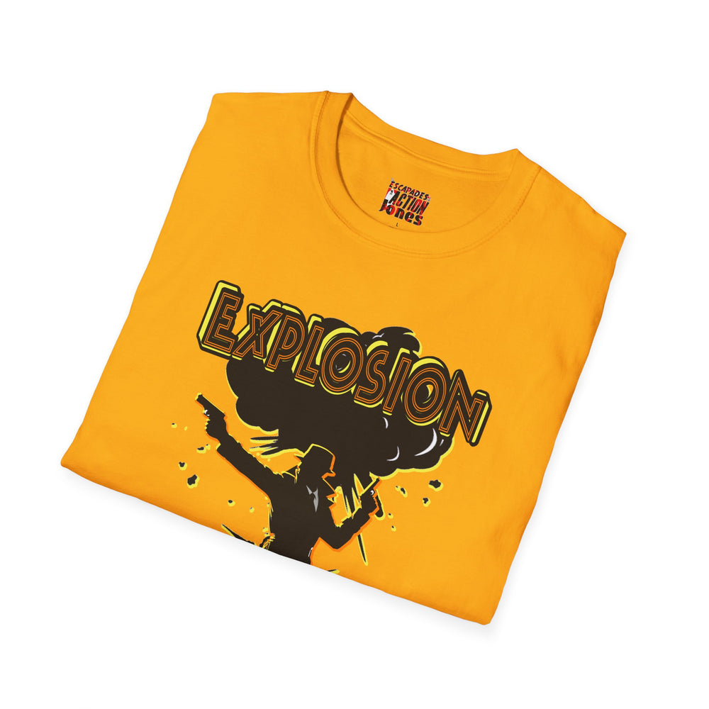 The Escapades of Action Jones - Explosion James T-Shirt