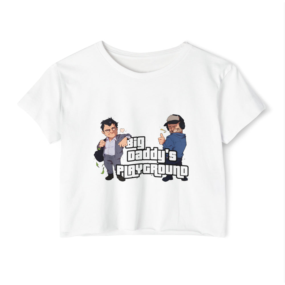 Ned Luke - Big Daddy's Playground (Logo A) Women's Festival Crop Top