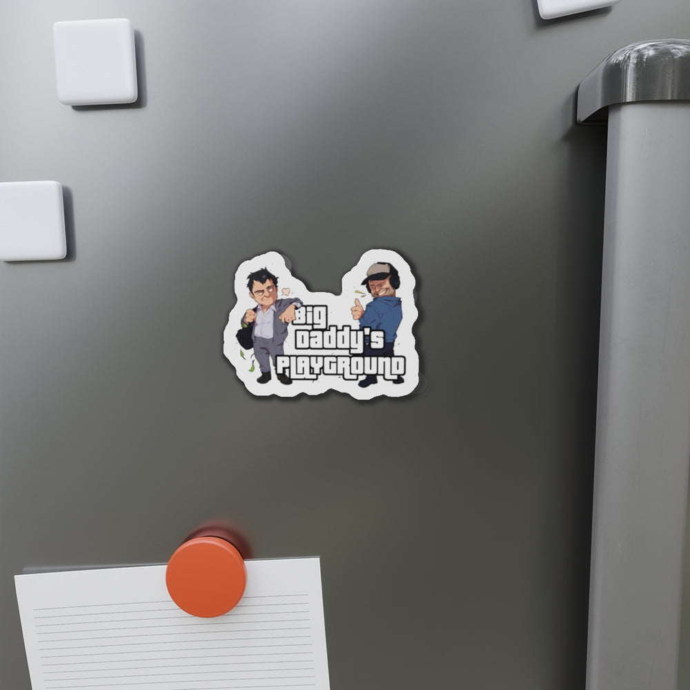 Ned Luke - Big Daddy's Playground (Logo A) Die-Cut Magnets