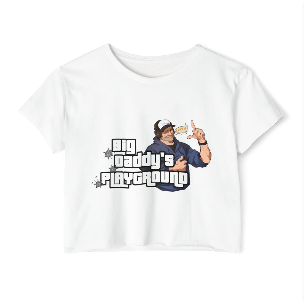 Ned Luke - Big Daddy's Playground (Logo B) - Women's Festival Crop Top