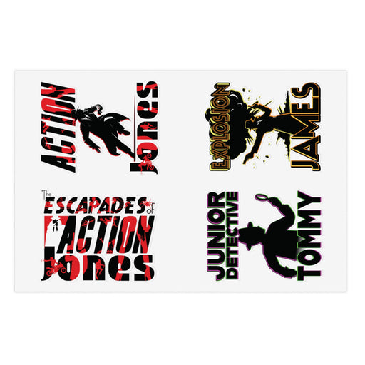 The Escapades of Action Jones - Sticker Set 1