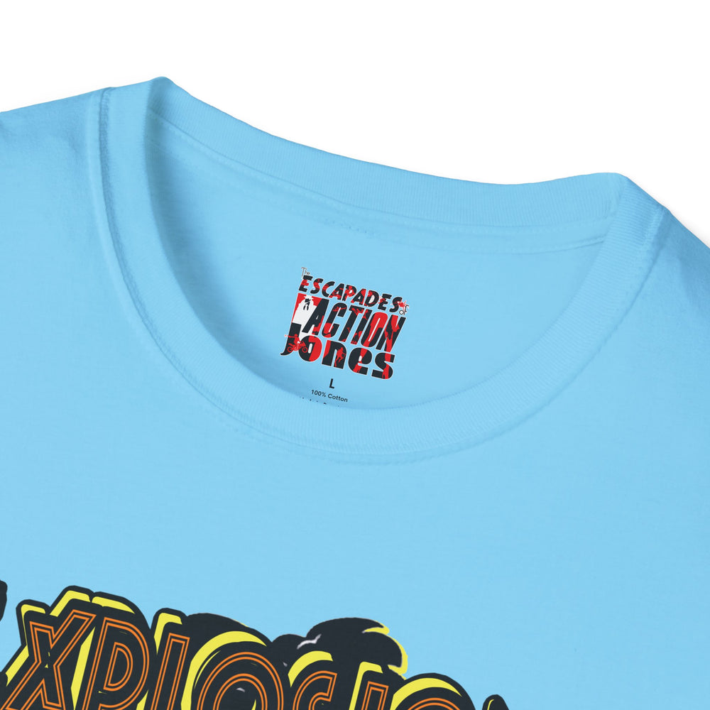 The Escapades of Action Jones - Explosion James T-Shirt