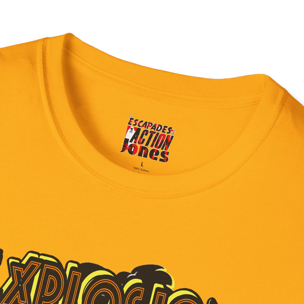 The Escapades of Action Jones - Explosion James T-Shirt