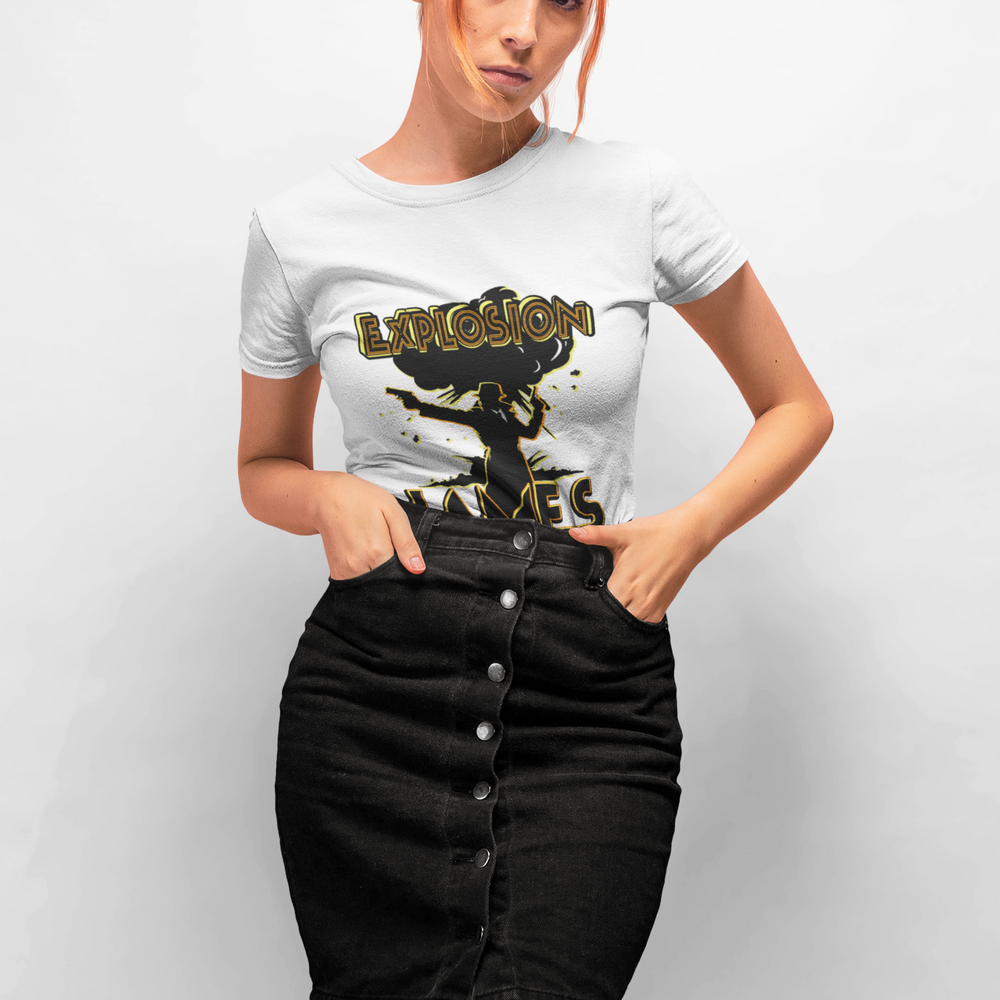 The Escapades of Action Jones - Explosion James T-Shirt