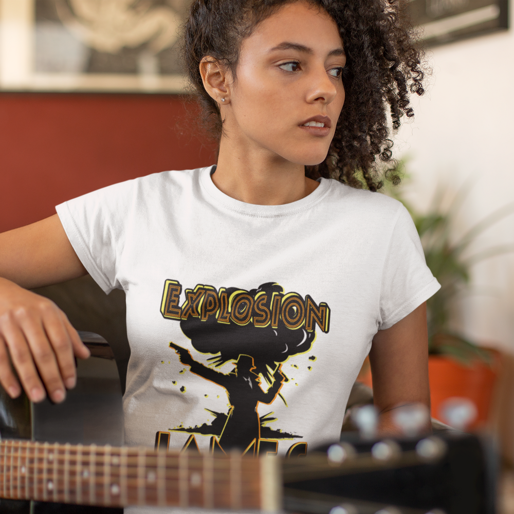 The Escapades of Action Jones - Explosion James T-Shirt