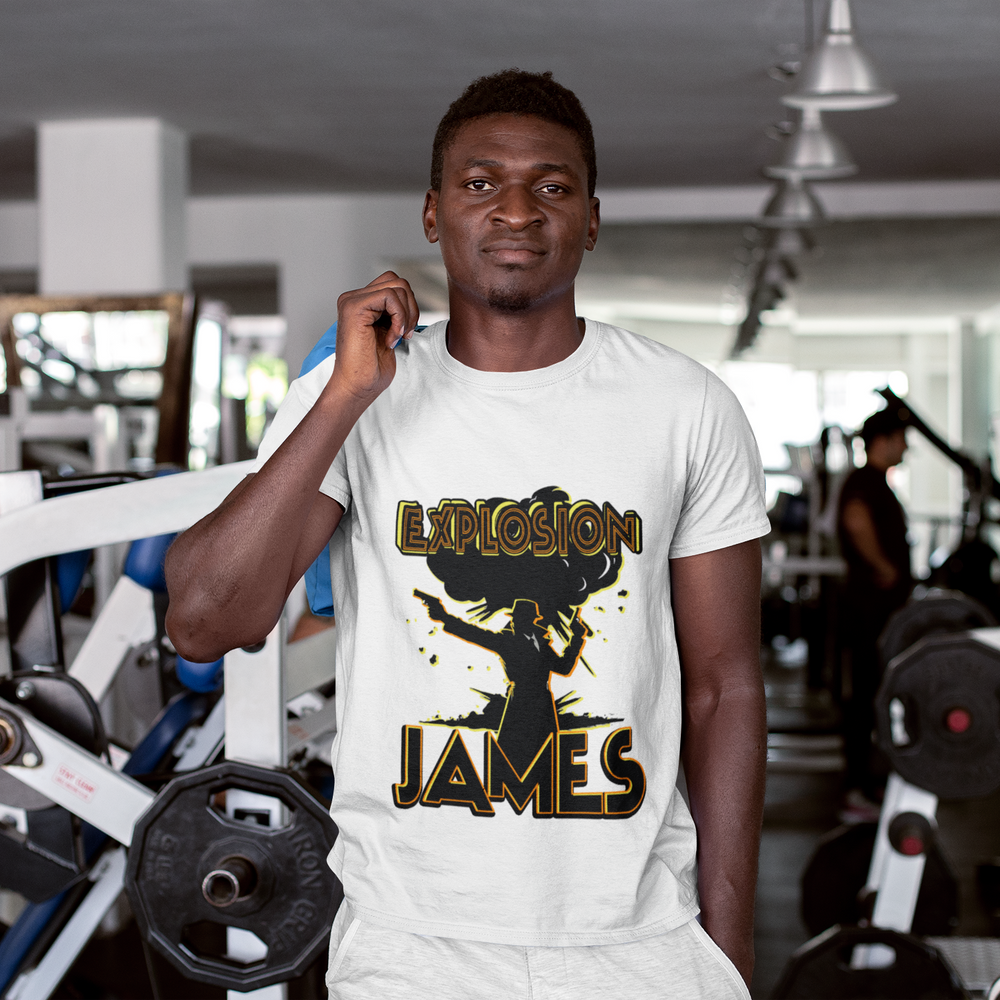 The Escapades of Action Jones - Explosion James T-Shirt