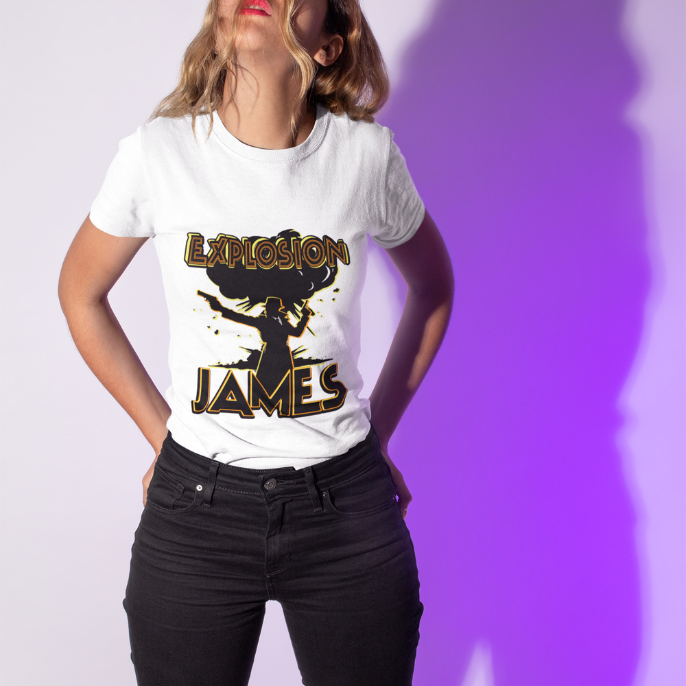 The Escapades of Action Jones - Explosion James T-Shirt