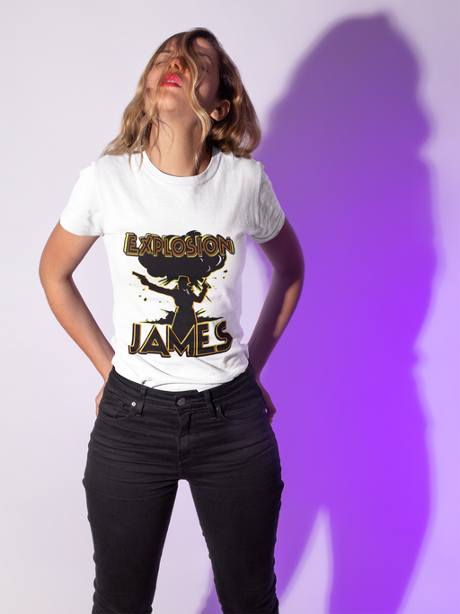 The Escapades of Action Jones - Explosion James T-Shirt