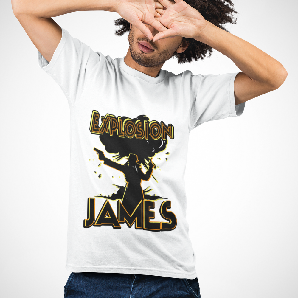 The Escapades of Action Jones - Explosion James T-Shirt