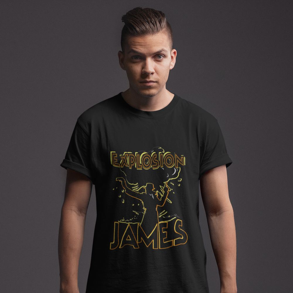 The Escapades of Action Jones - Explosion James T-Shirt