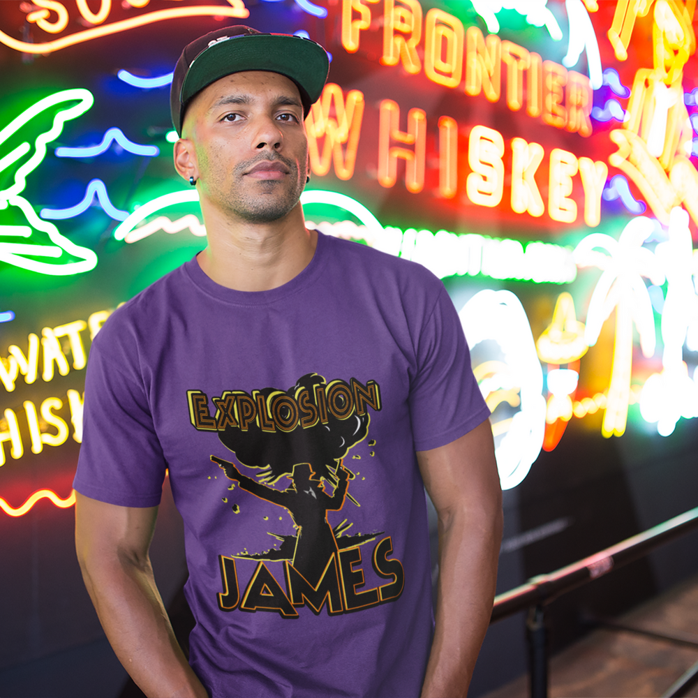 The Escapades of Action Jones - Explosion James T-Shirt