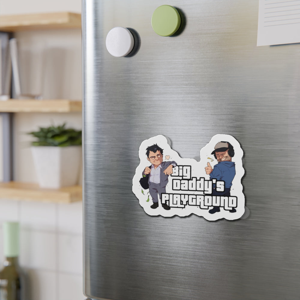 Ned Luke - Big Daddy's Playground (Logo A) Die-Cut Magnets