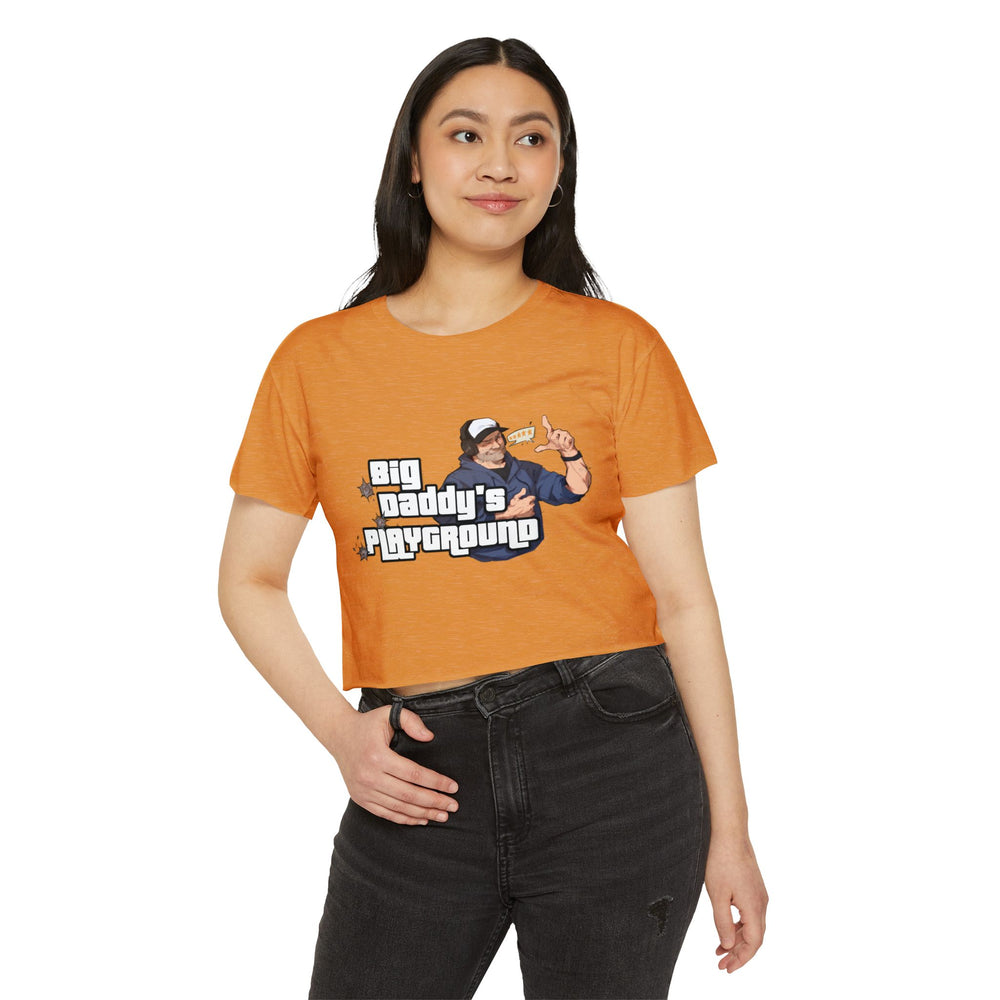 Ned Luke - Big Daddy's Playground (Logo B) - Women's Festival Crop Top