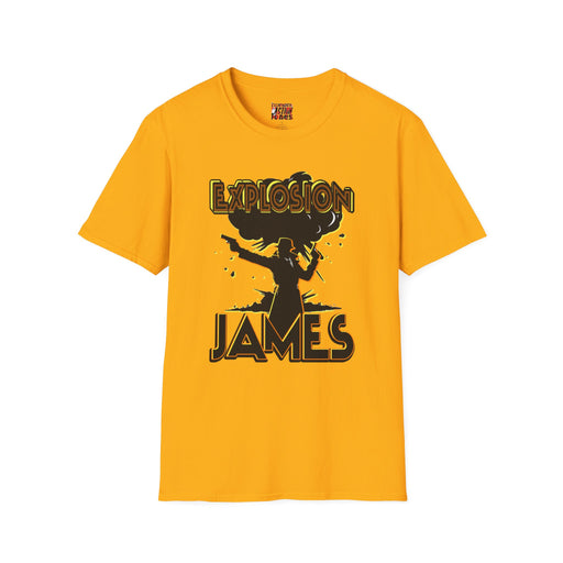 The Escapades of Action Jones - Explosion James T-Shirt