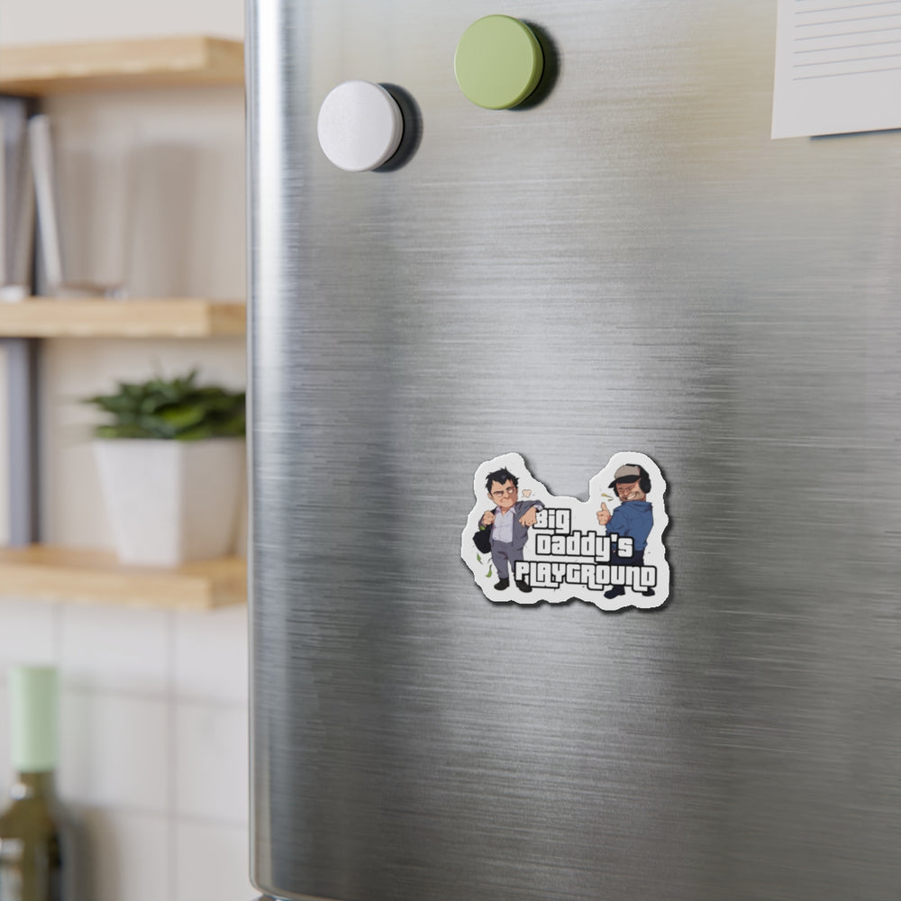 Ned Luke - Big Daddy's Playground (Logo A) Die-Cut Magnets