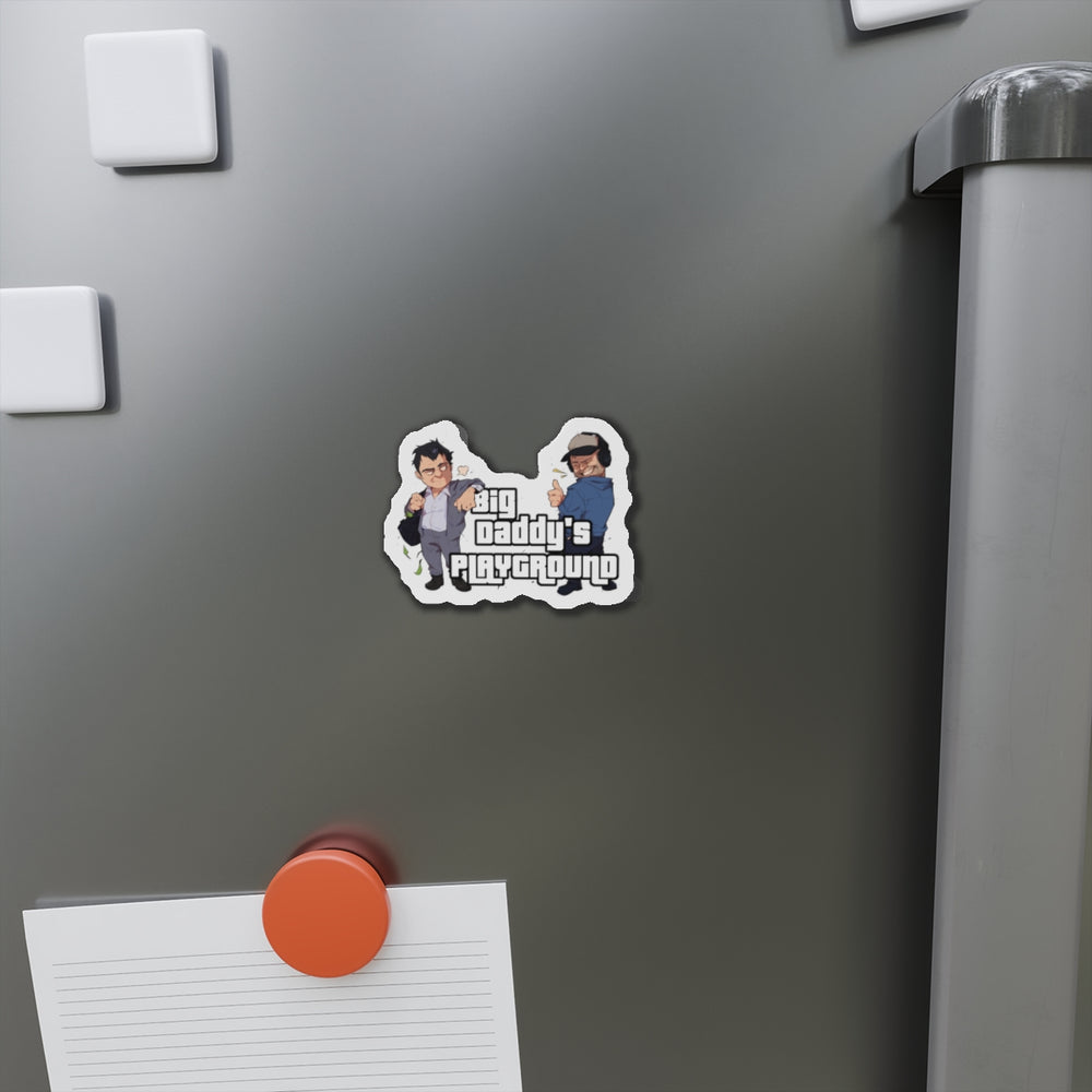 Ned Luke - Big Daddy's Playground (Logo A) Die-Cut Magnets