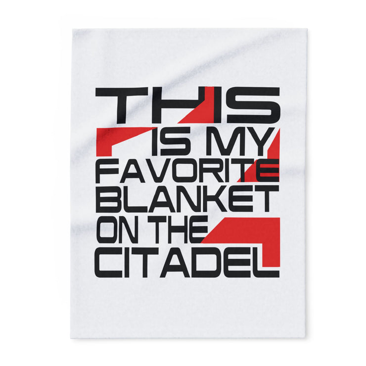 Jennifer Hale - This is My Favorite Blanket on the Citadel - Arctic Fleece Blanket