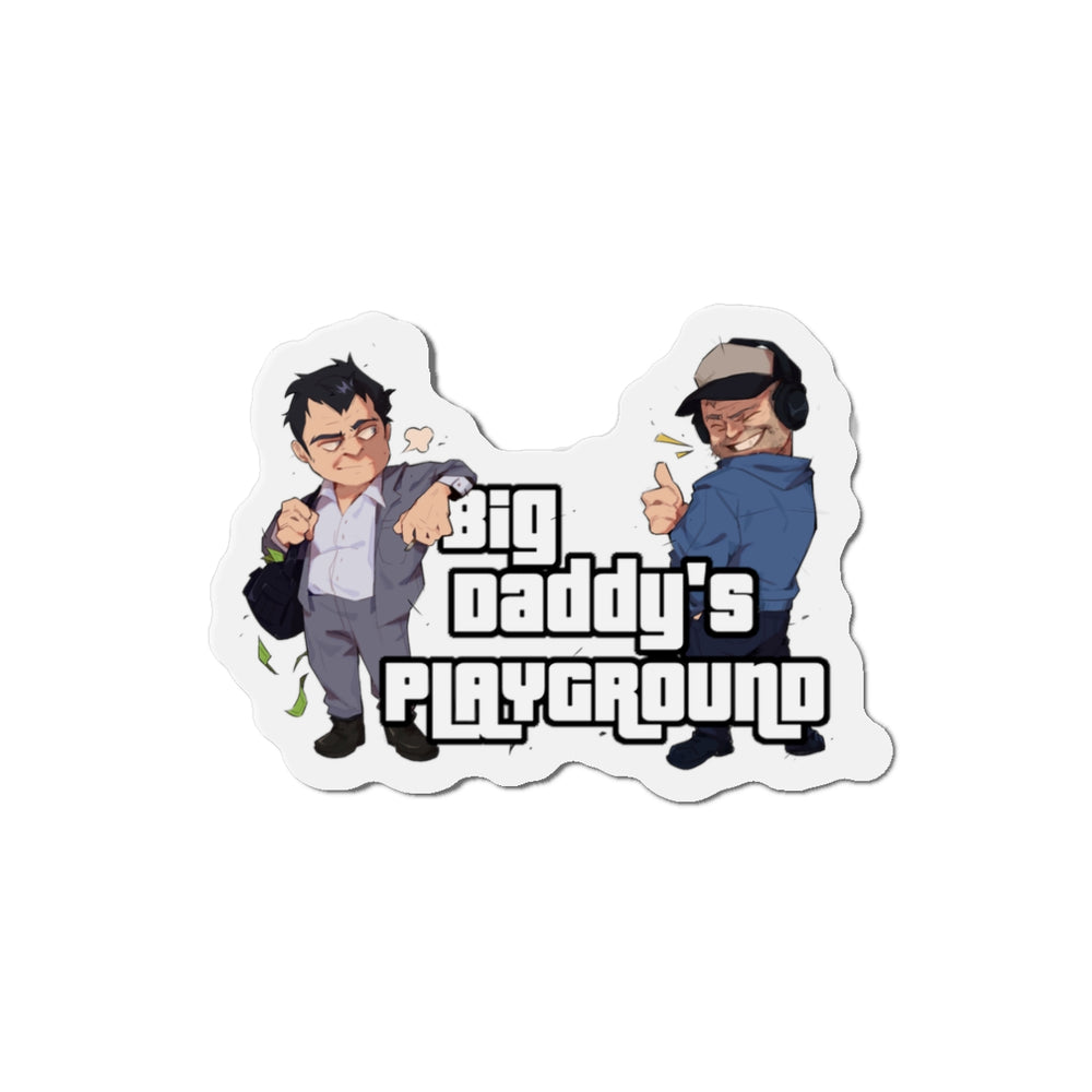 Ned Luke - Big Daddy's Playground (Logo A) Die-Cut Magnets
