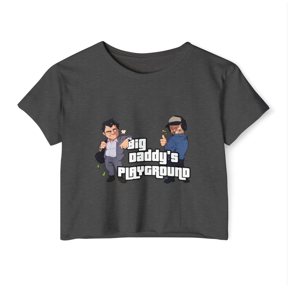 Ned Luke - Big Daddy's Playground (Logo A) Women's Festival Crop Top