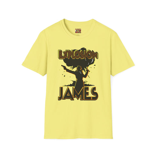 The Escapades of Action Jones - Explosion James T-Shirt
