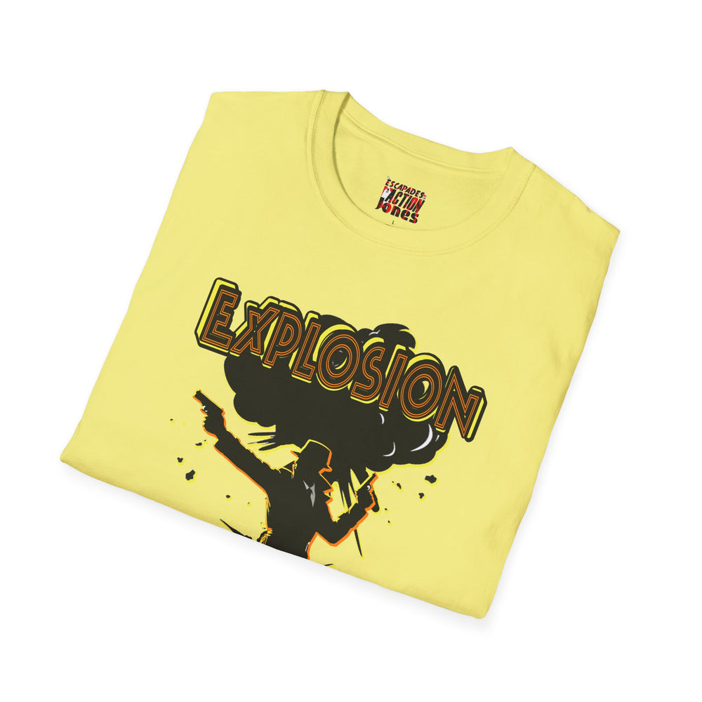 The Escapades of Action Jones - Explosion James T-Shirt