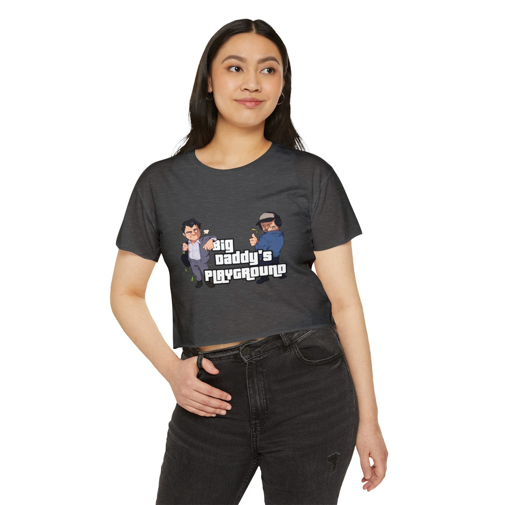 Ned Luke - Big Daddy's Playground (Logo A) Women's Festival Crop Top