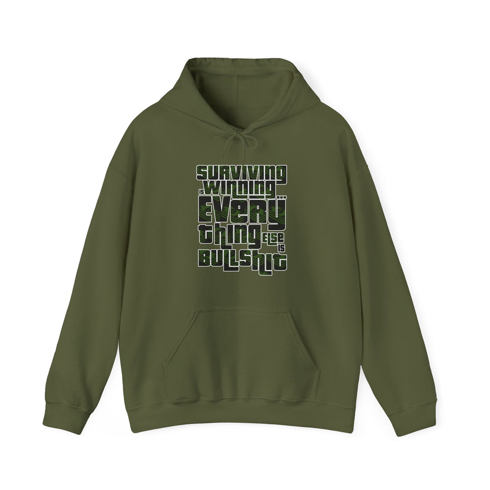 Ned Luke - Surviving is Winning Quote Hooded Sweatshirt